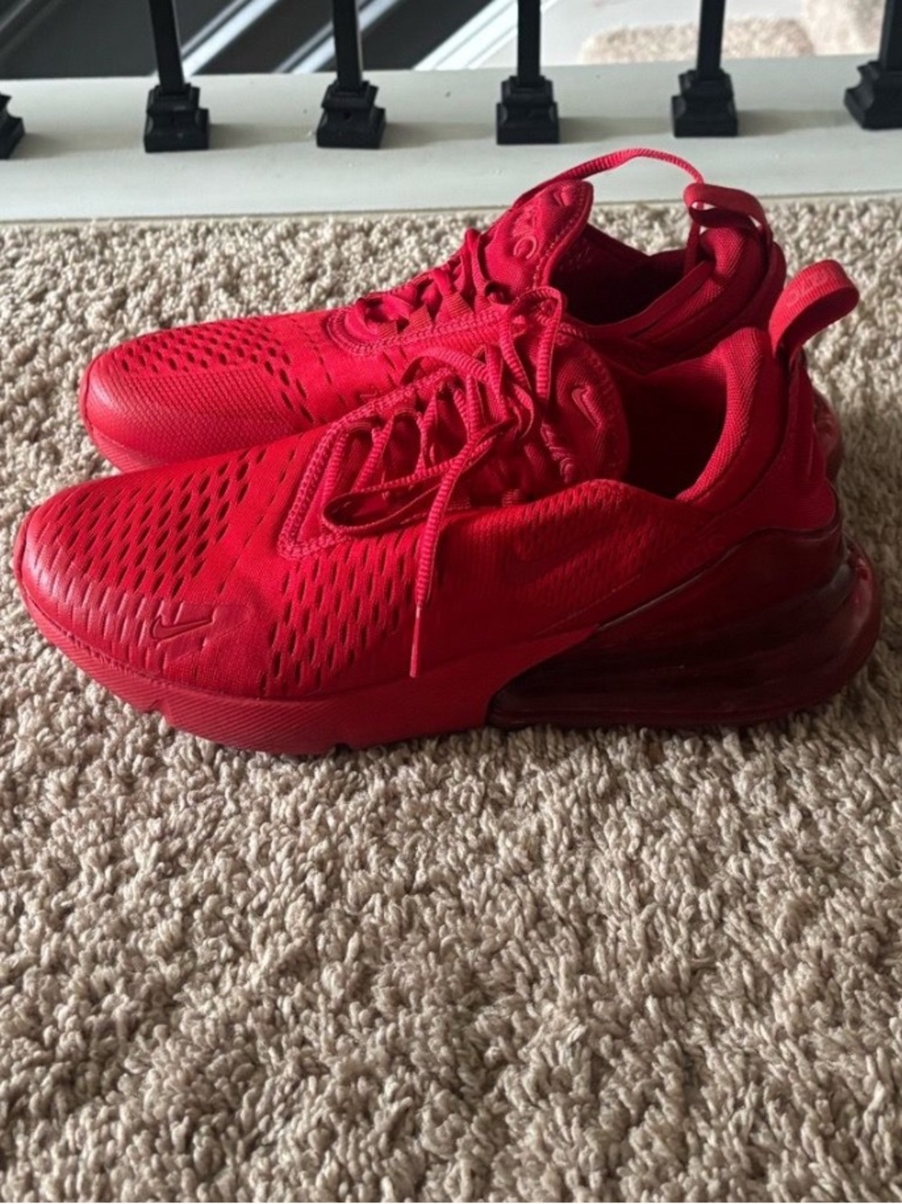 Nike Air Max 270 University Red Sneakers Size 7.5